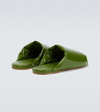 Bottega Veneta Padded patent leather slides