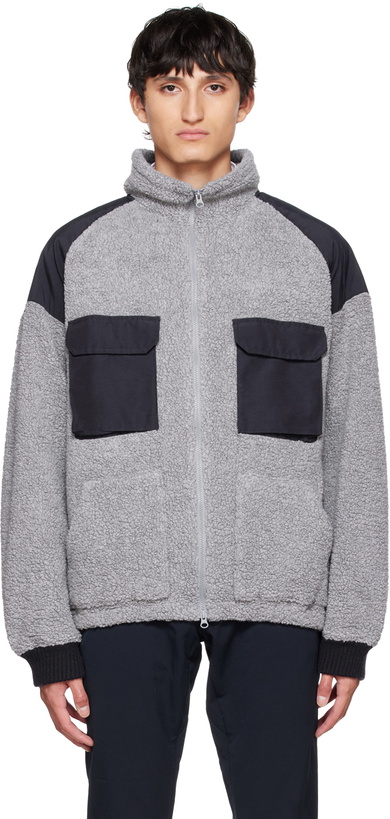 Photo: Nanamica Gray Paneled Jacket