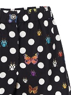 Versace Polka Dots & Ladybugs Print Silk Shorts