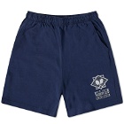 Sporty & Rich NY Racquet Club Gym Shorts in Navy/White