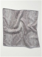 Brunello Cucinelli - Reversible Printed Silk Pocket Square