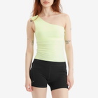 Nike Women's Zenvy Dri-Fit Tank Top in Barely Volt/White