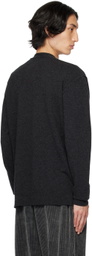 UMA WANG Gray Cutout Cardigan
