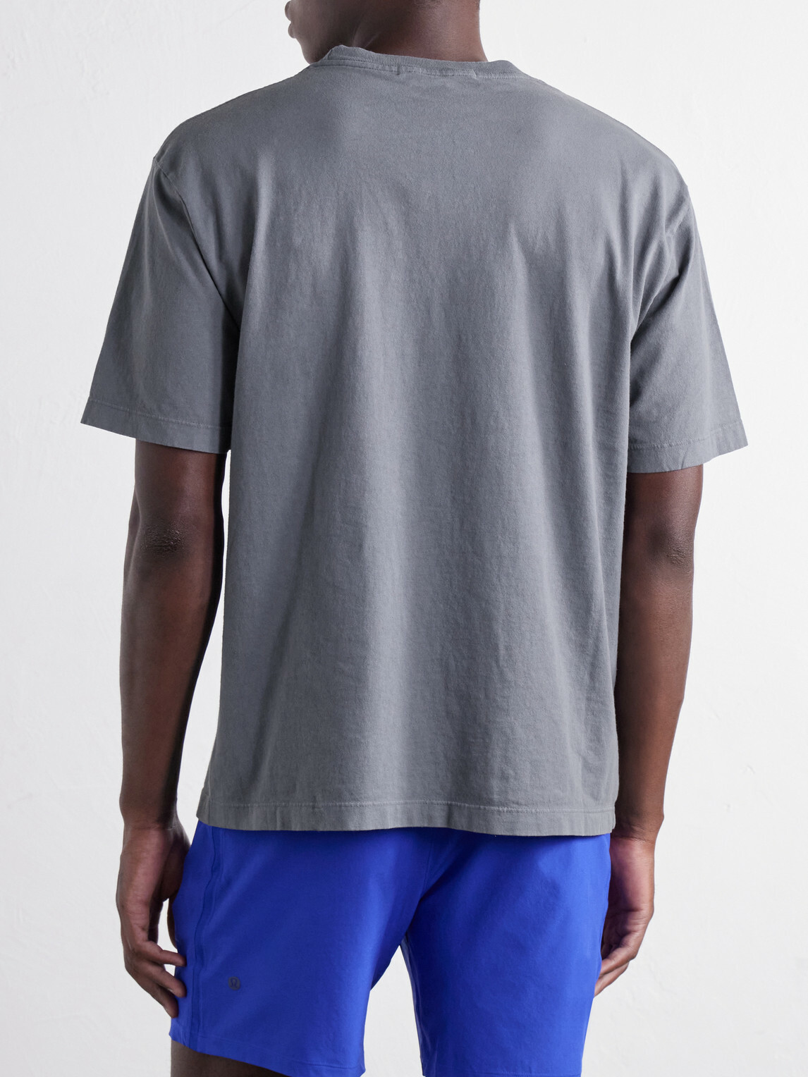 DISTRICT VISION - California Printed Cotton-Jersey T-Shirt - Gray