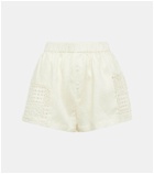 SIR Rayure patchwork cotton shorts