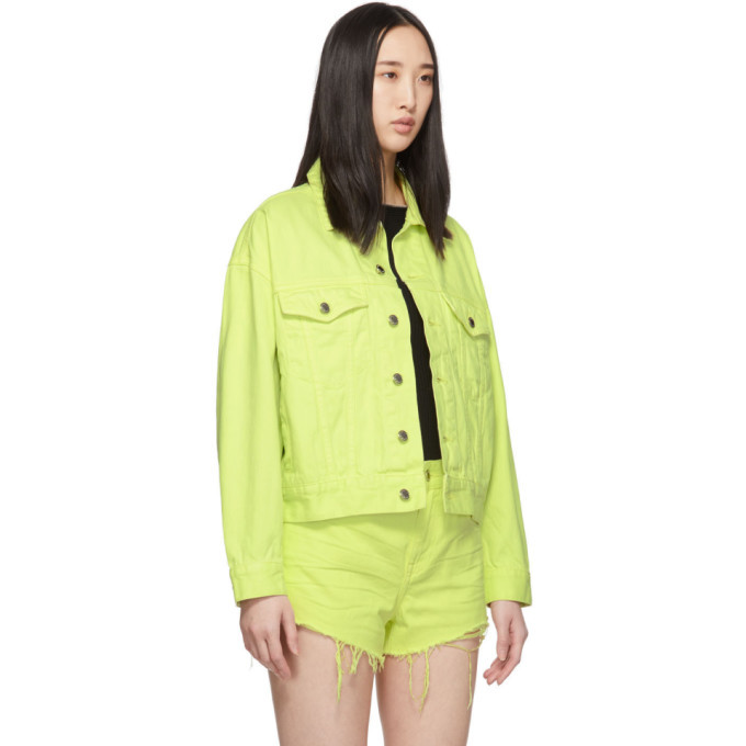 美品★Alexander Wang★Game Jacket Alexander Wang Yellow Denim Game Jacket Alexander Wang