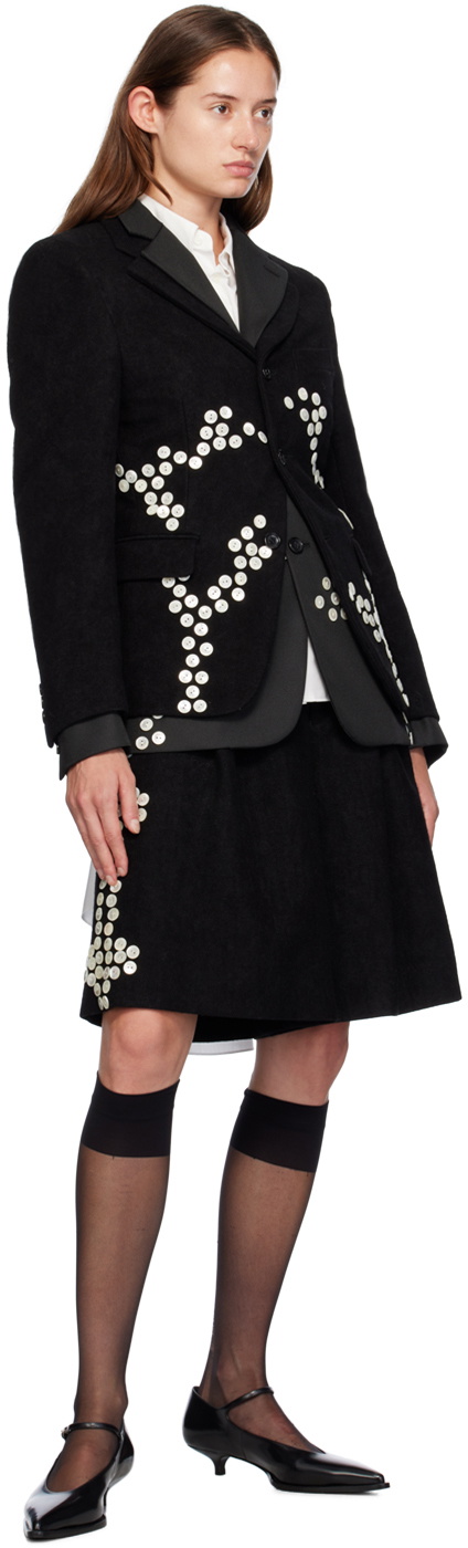 Comme des Garçons Homme Plus Black Layered Blazer