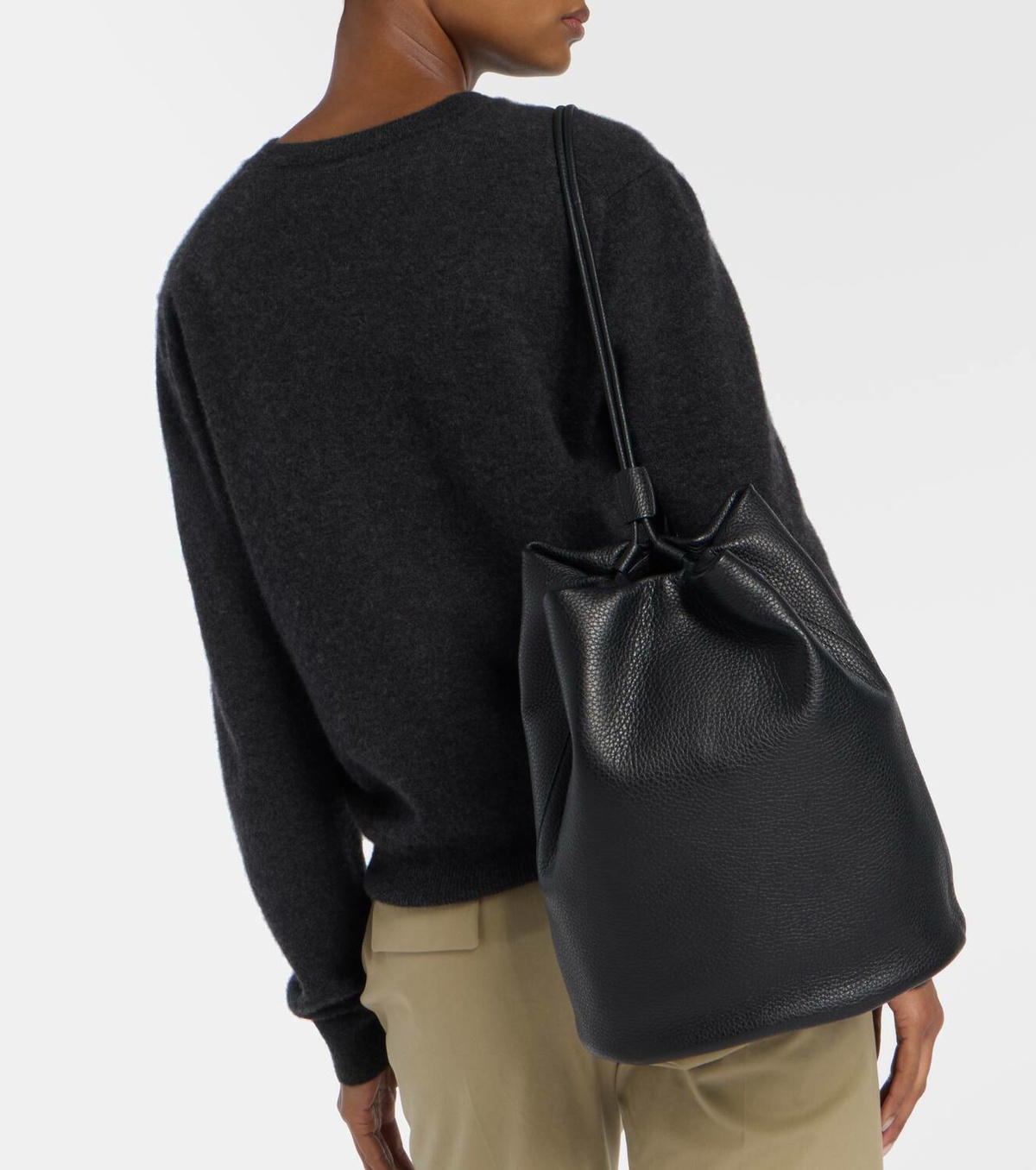 The Row Joe Medium leather backpack