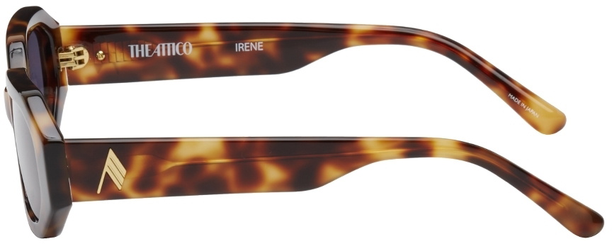 The Attico Tortoiseshell Linda Farrow Edition Irene Sunglasses