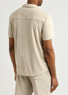 Paige Colvin Cotton-blend Terry Shirt Cream