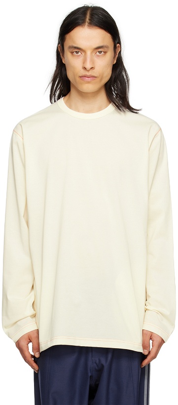 Photo: Y-3 Off-White Loose Long Sleeve T-Shirt