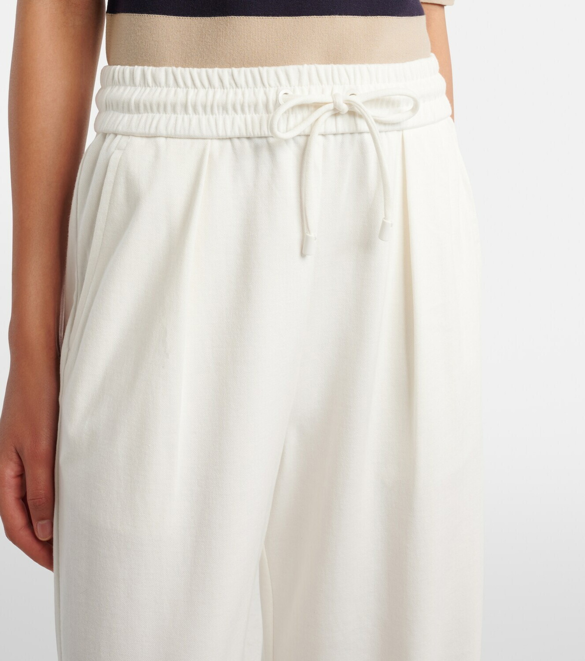 Max Mara Cotton and silk-blend sweatpants