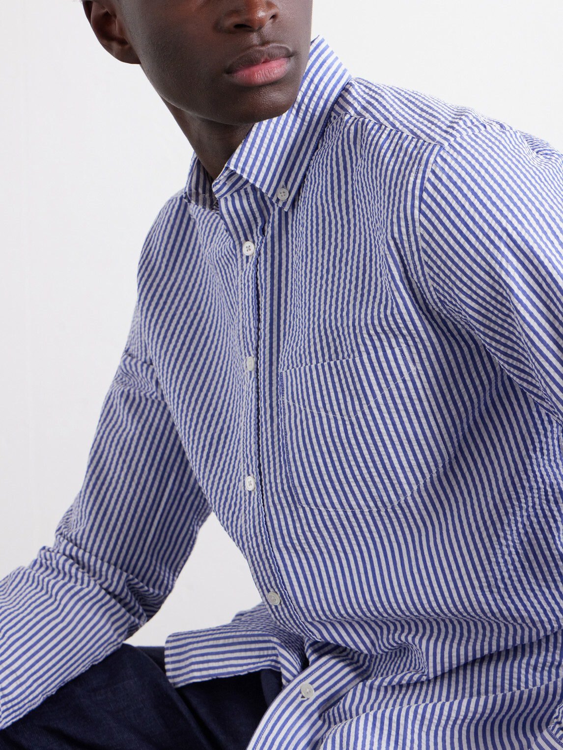 Portuguese Flannel - Atlantico Checked Cotton Shirt - Blue