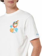 MC2 Saint Barth Man Cotton T-shirt With Cryptopuppets Spritz Front And Back Placed Print | Cryptopuppets Special Edition