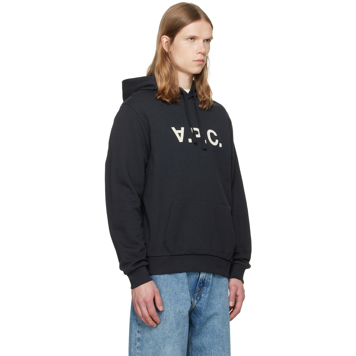 A.P.C. Black Standard Grand 'VPC' Hoodie