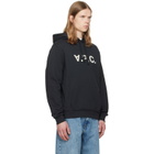 A.P.C. Black Standard Grand 'VPC' Hoodie