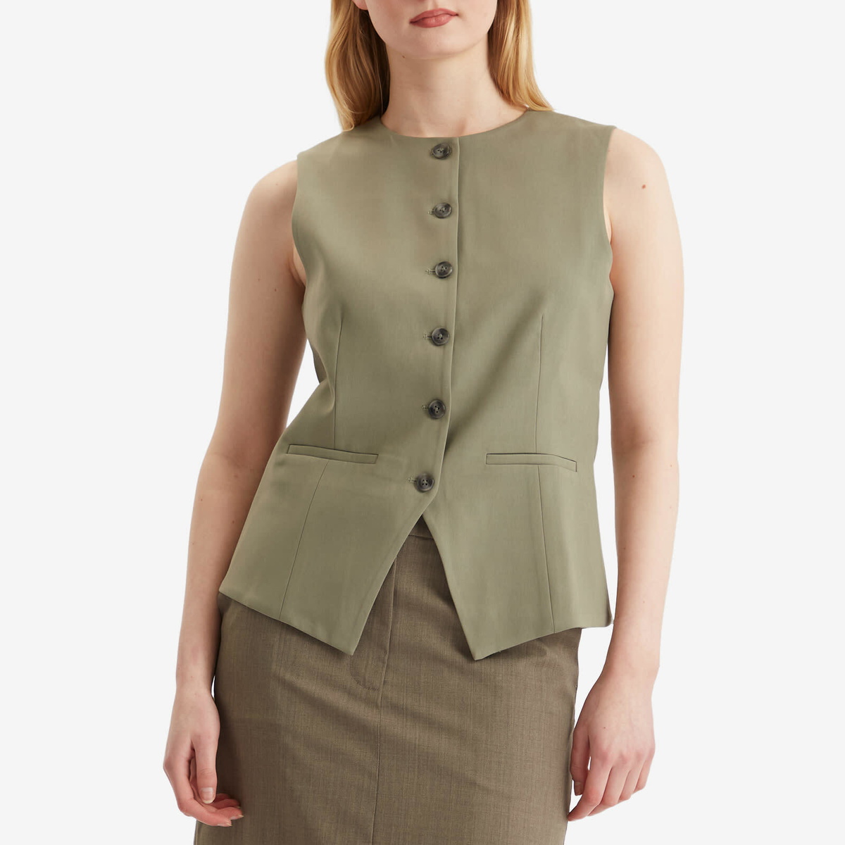 Samsøe Samsøe Women's Saruma Tailored Vest in Vetiver