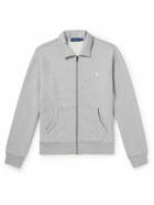 Polo Ralph Lauren - Logo-Embroidered Jersey Zip-Up Sweatshirt - Gray