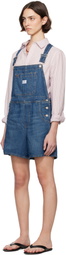 Levi's Blue Utility Shortall Denim Overalls