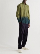 Portuguese Flannel - Dip-Dyed Cotton-Flannel Shirt - Green