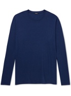Kiton - Cotton and Cashmere-Blend Jersey T-Shirt - Blue