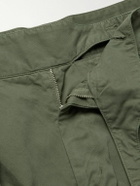 Rubinacci - Manny Straight-Leg Pleated Cotton-Twill Trousers - Green