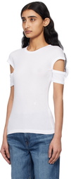 Helmut Lang White Slim Logo T-shirt