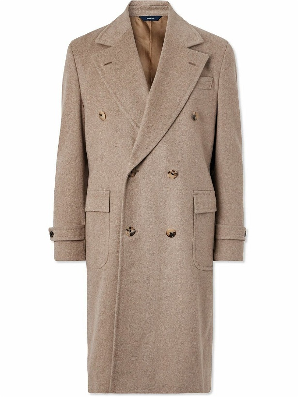 Photo: Thom Sweeney - Double-Breasted Cashmere Coat - Neutrals