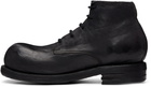 A DICIANNOVEVENTITRE Black Horse T06 Round Toe Ankle Boots