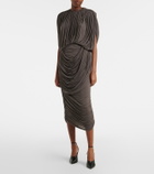 Magda Butrym Draped jersey midi skirt