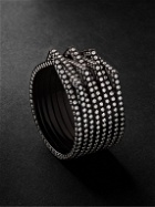 Repossi - Antifer Blackened White Gold Diamond Ring - Black