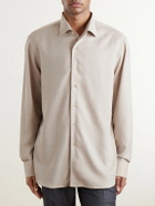 Brioni - Marcello Cotton and Cashmere-Blend Shirt - Neutrals