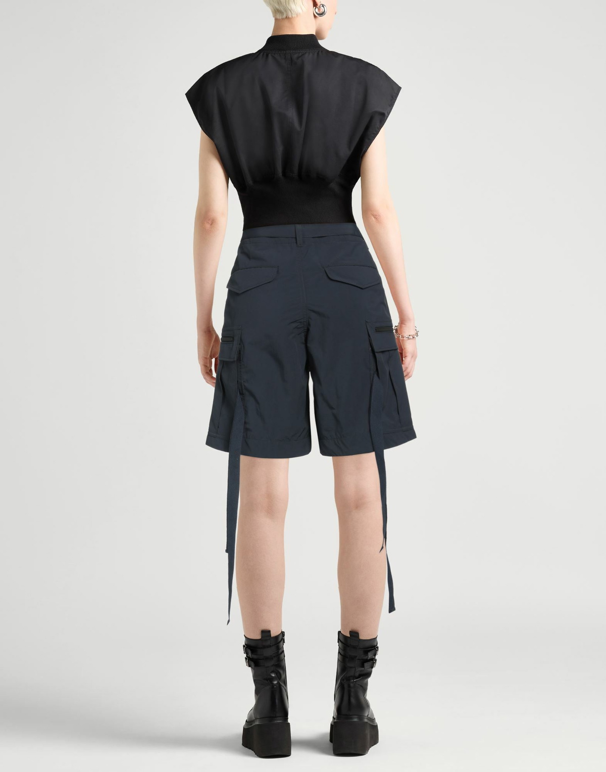 Sacai Womens Shorts & Bermuda Shorts in Navy
