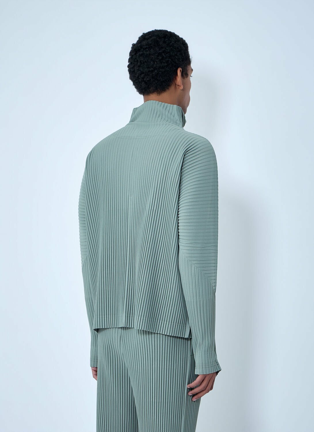 Homme Plissé Issey Miyake Pleated Quater Zip-Up Sweatshirt Homme