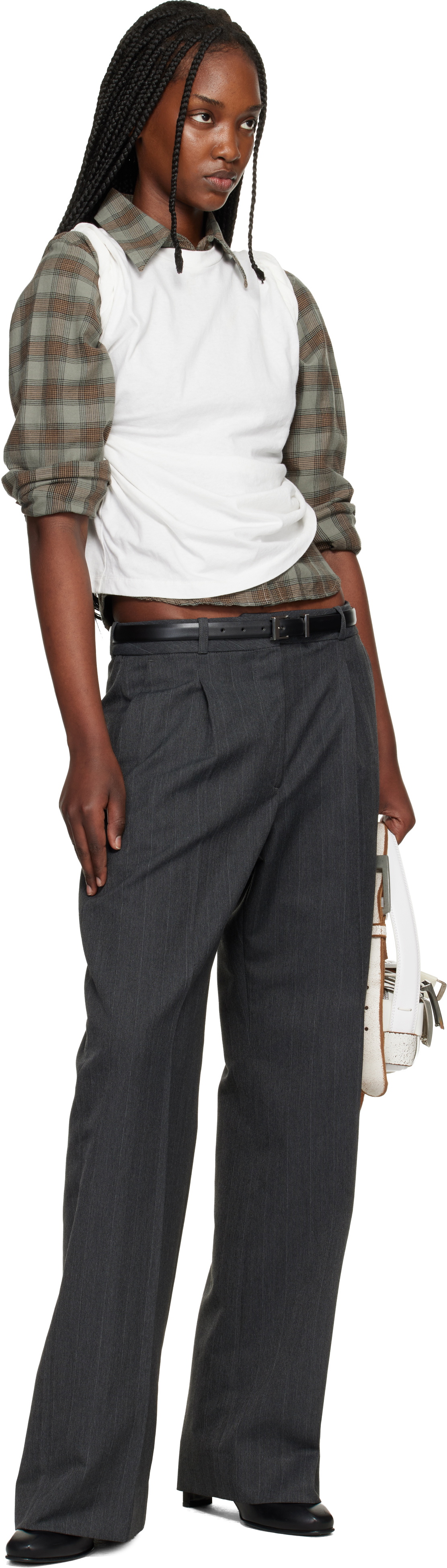 OUR LEGACY Gray Universe Trousers