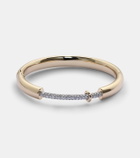 Rainbow K Endless 14kt gold bangle with diamonds