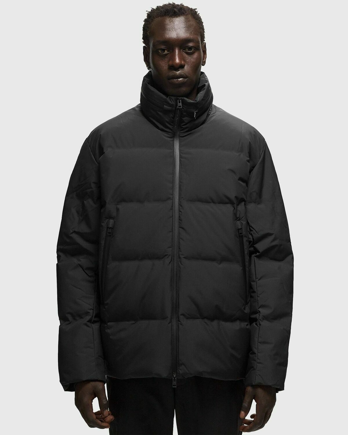 Norse Projects Stand Collar Short Down Jacket Black - Mens - Down ...