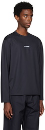 Jil Sander Black Crewneck Long Sleeve T-Shirt