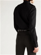 Bottega Veneta - Virgin Wool-Blend Shirt - Black