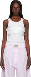 VAQUERA White Balconette Bra Tank Top