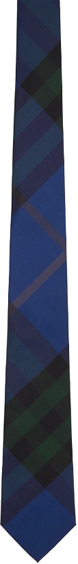 Photo: Burberry Blue Check Silk Tie