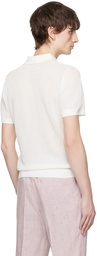 Dries Van Noten White Three-Button Polo