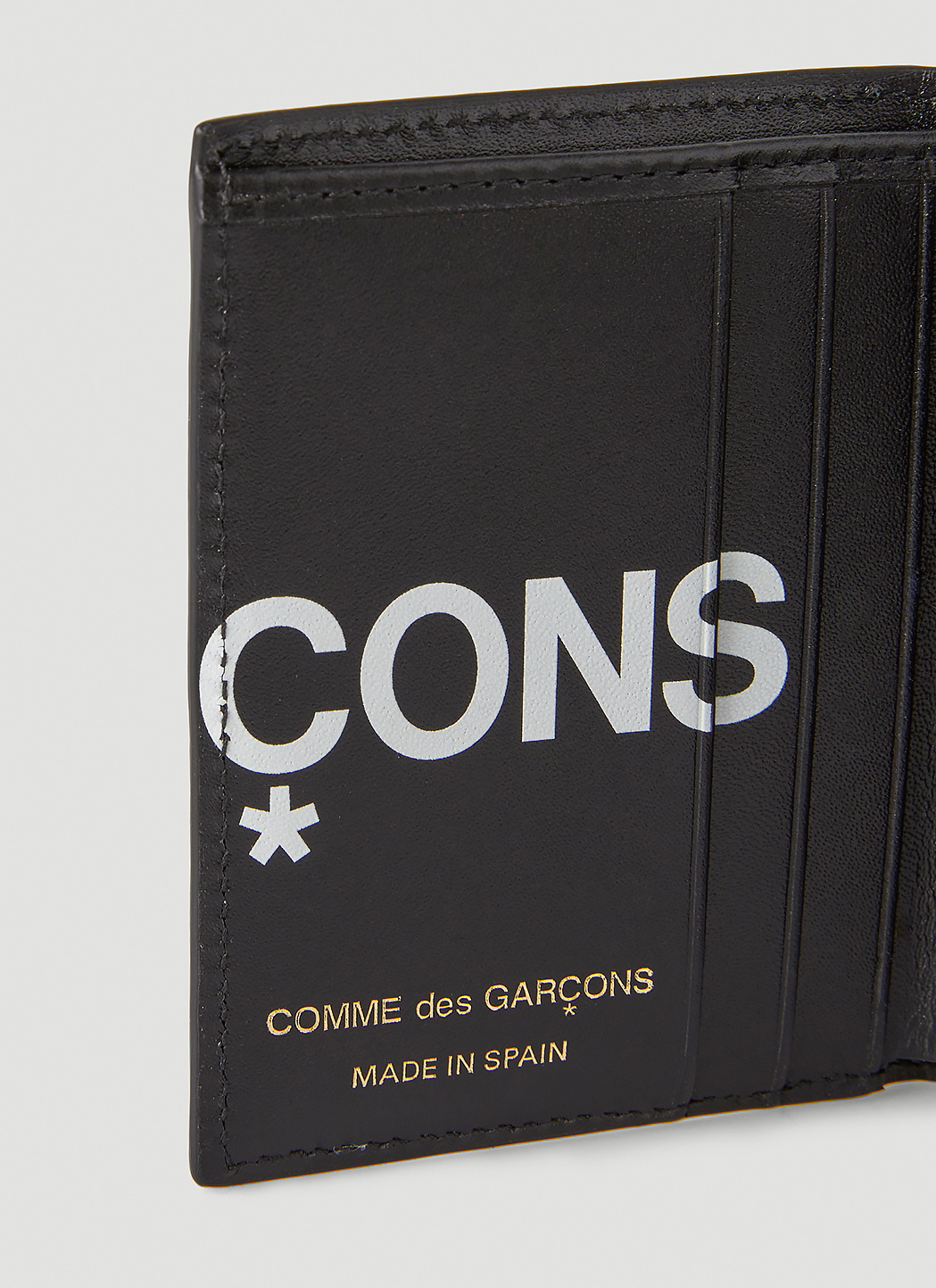 Comme des Garçons Wallet Logo Bi-Fold Wallet