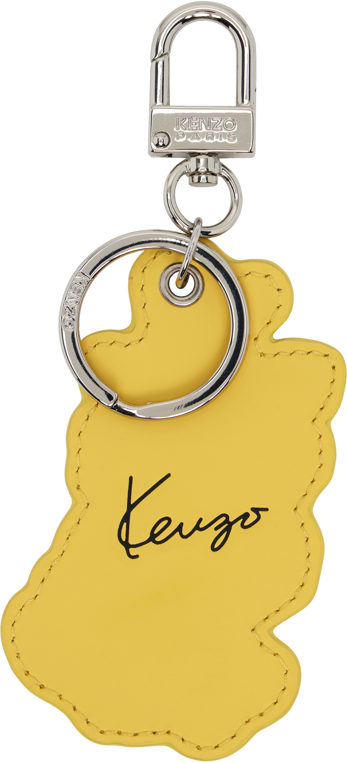 Kenzo Yellow Kenzo Paris 'KENZO Cartoon' Charm Keychain