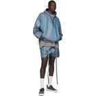 Fear of God Blue Nylon Iridescent Oversized Jacket