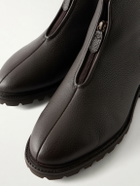 MORJAS - Alpine Shearling-Lined Full-Grain Leather Chelsea Boots - Brown