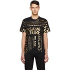 Versace Jeans Couture Black Allover T-Shirt