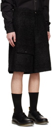 Andersson Bell Black Winter Cargo Shorts