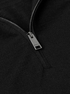 Zegna - Slim-Fit High Performance™ Wool Half-Zip Sweater - Black