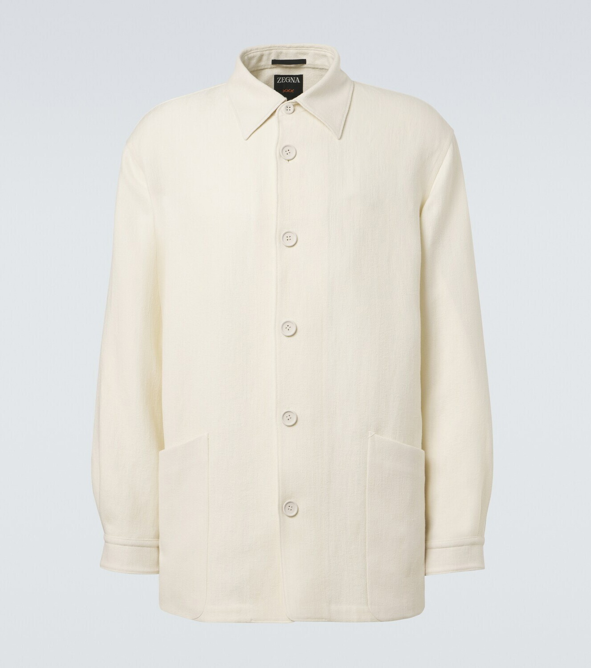Zegna Wool and linen overshirt